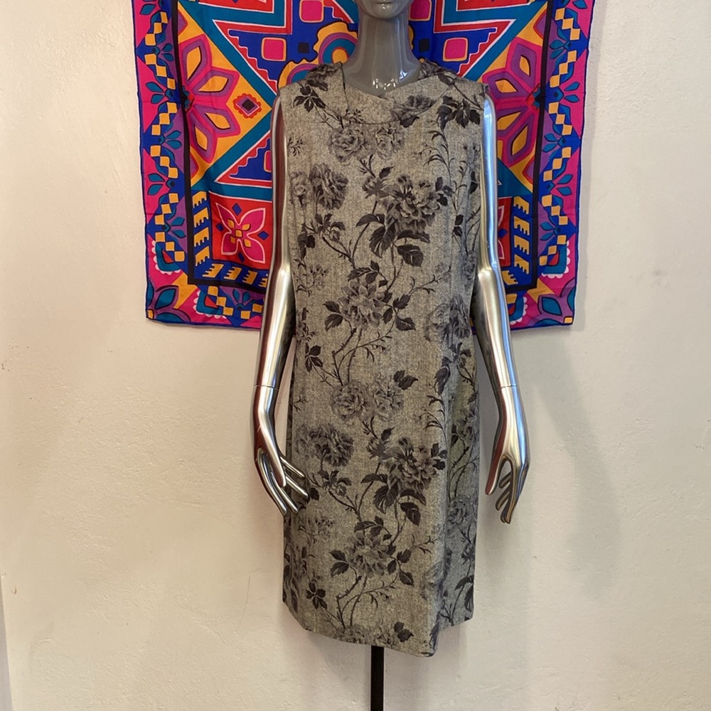 Talbots Grey Floral Dress, 16P
